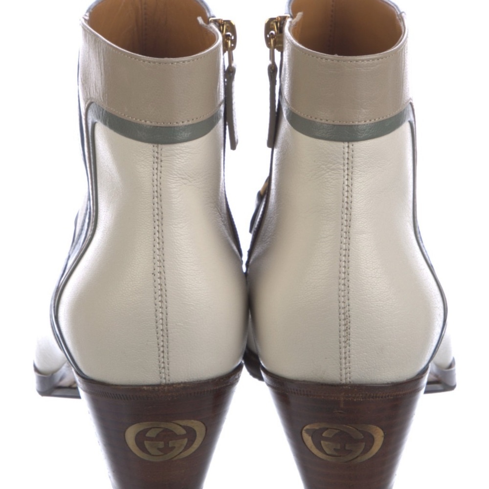 *RARE* Gucci Horsebit Accent Leather Boots - Picture 5 of 9